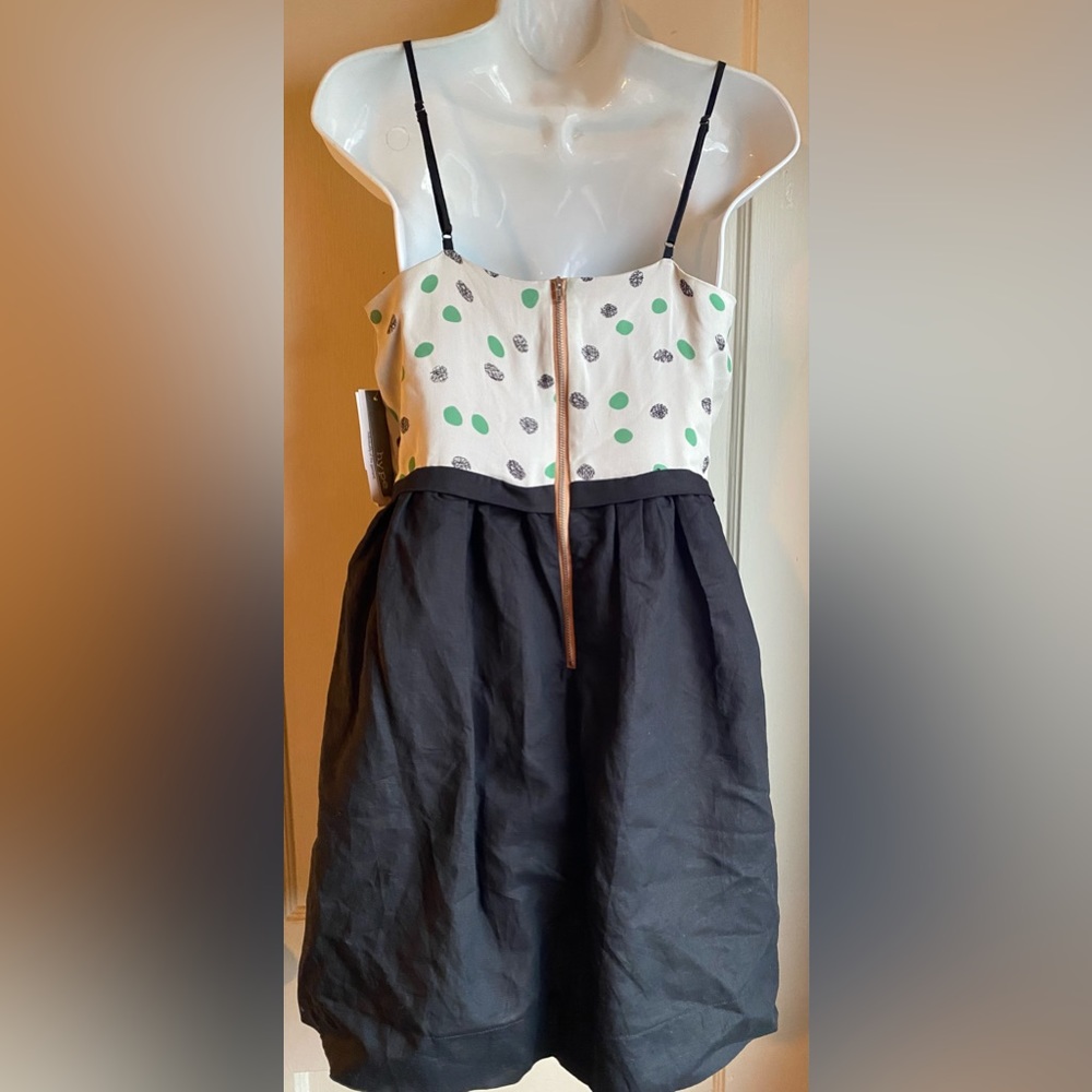 SOLD Hype Spaghetti Strap lingerie inspired Dress black green white NWT Size 8 - Picture 3 of 9